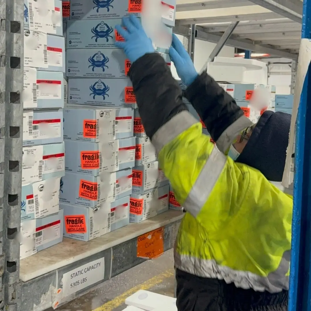 Putting received stock onto the warehouse shelves